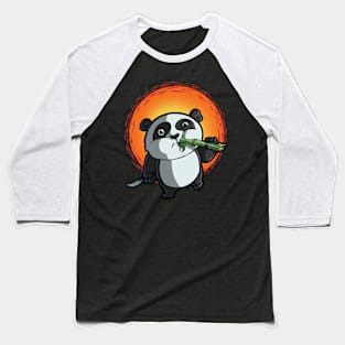 Scary Baby Panda Baseball T-Shirt